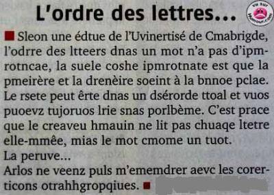 Les lettres